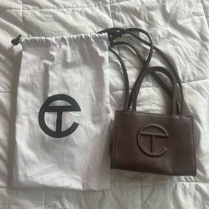SMALL BROWN TELFAR BAG